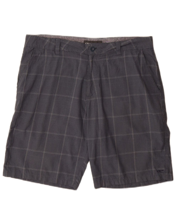 O'Neill Herren-Chinoshorts W36, großes marineblau kariertes Polyester