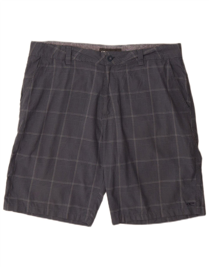 O'Neill Herren-Chinoshorts W36, großes marineblau kariertes Polyester