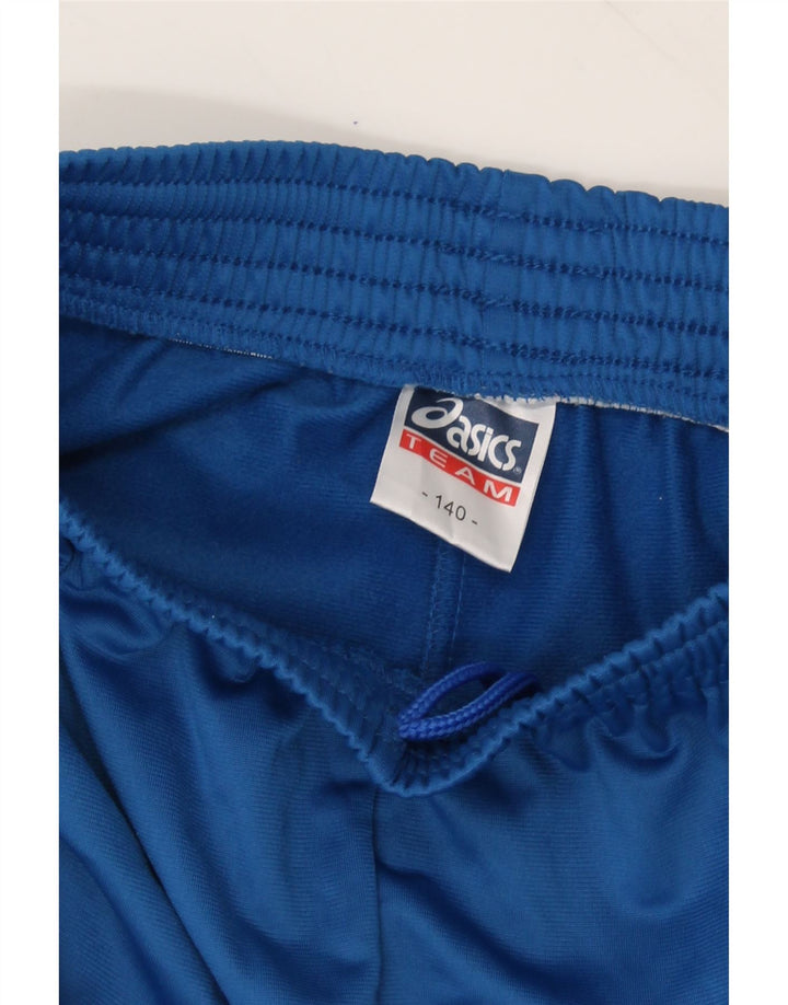 ASICS Boys Tracksuit Trousers 9-10 Years  Blue Polyester Vintage Asics and Second-Hand Asics from Messina Hembry 