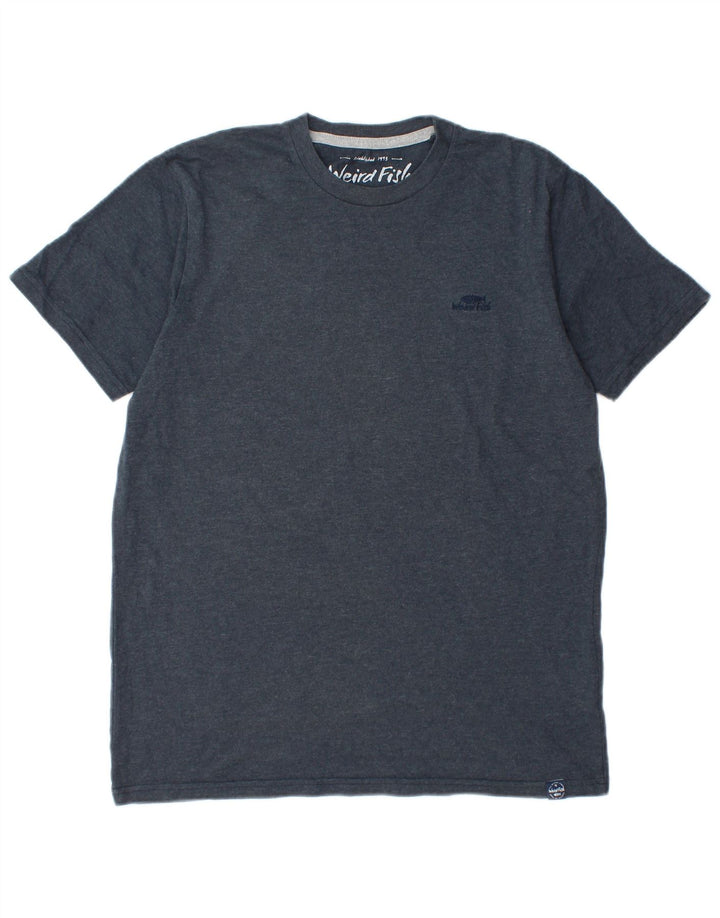 Weird Fish Herren-T-Shirt-Oberteil, mittelgroß, marineblau, Baumwolle