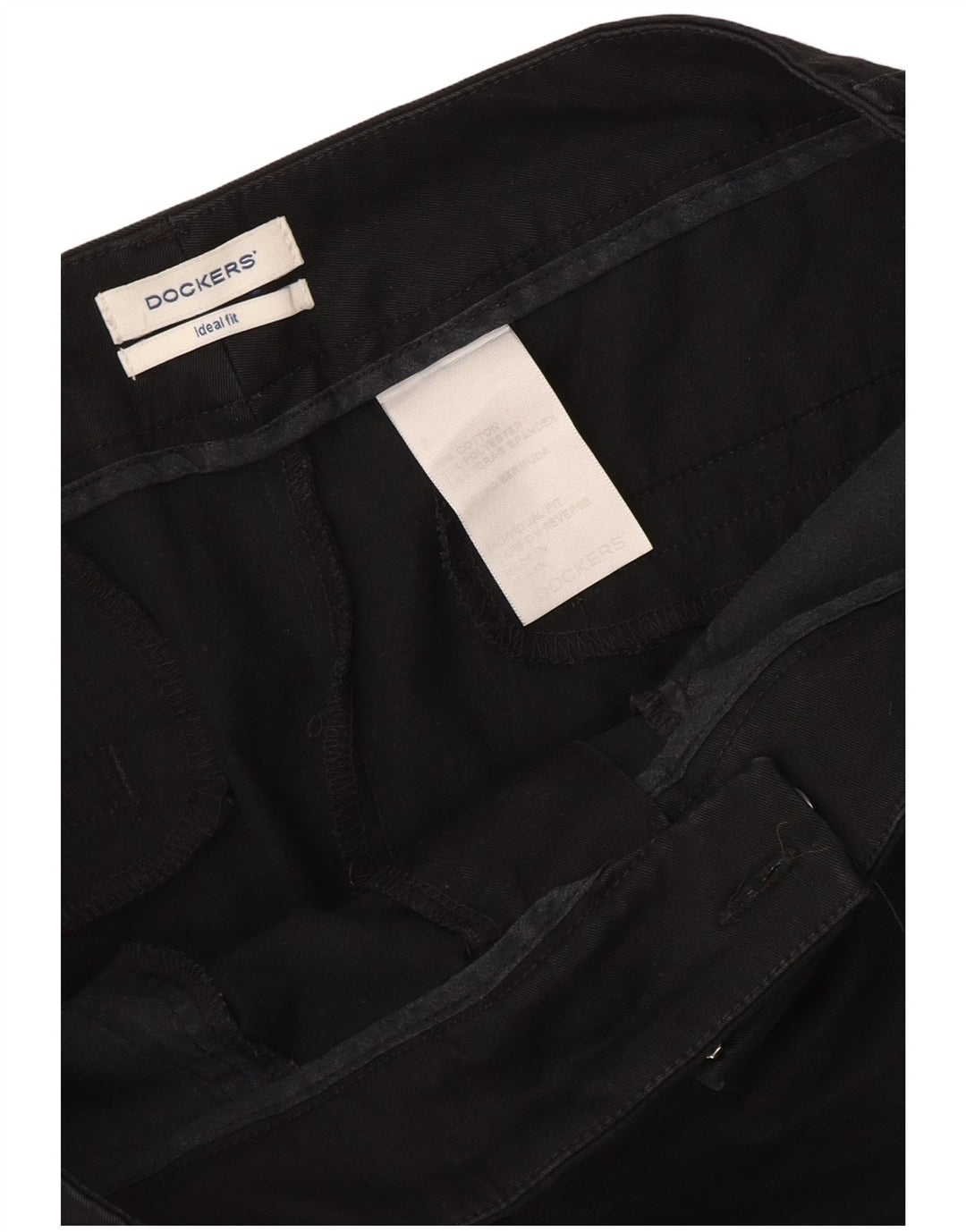 Dockers Herren Ideal Fit Casual Shorts W32 Mittelschwarze Baumwolle