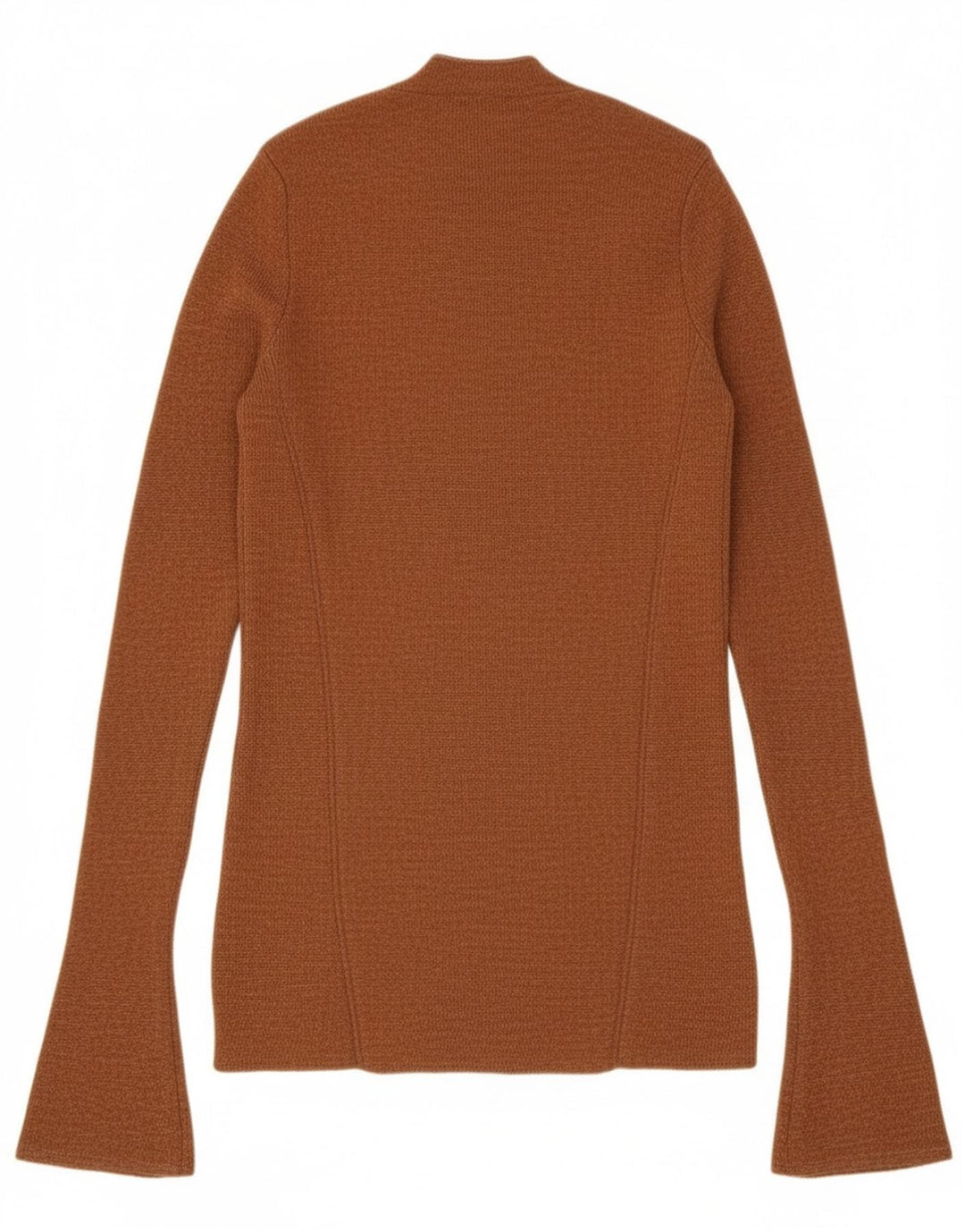 Zara Damen Pullover mit Rundhalsausschnitt, UK 12, Mittelbraun