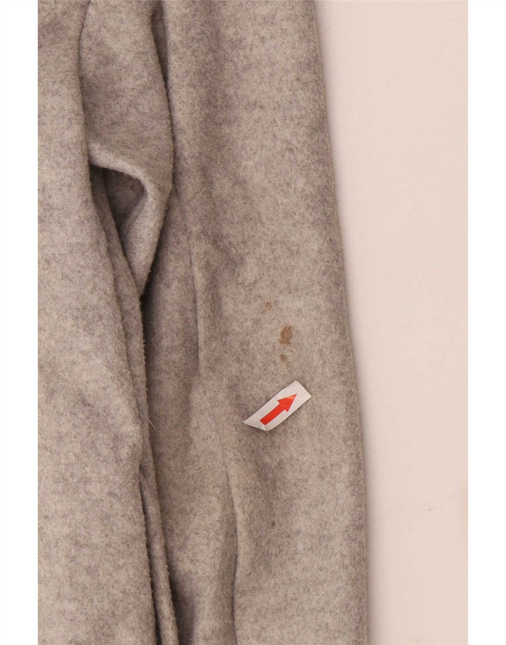 Topshop Damen Übergroßer Mantel UK 8 Small Grau Polyester