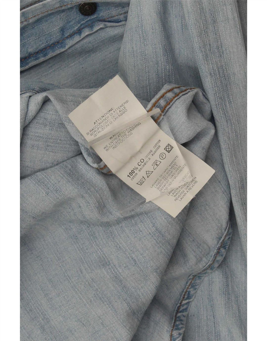 Carrera Herren-Jeanshemd aus mittelblauer Baumwolle