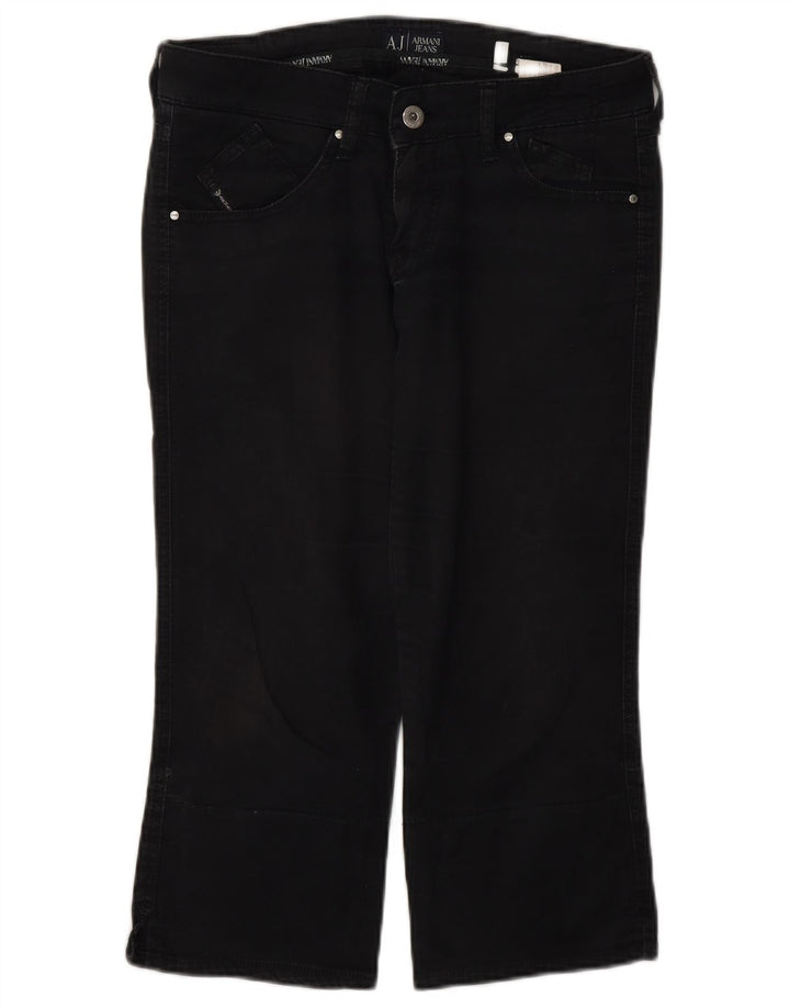 Armani Damen Caprihose W27 L20 Graue Baumwolle