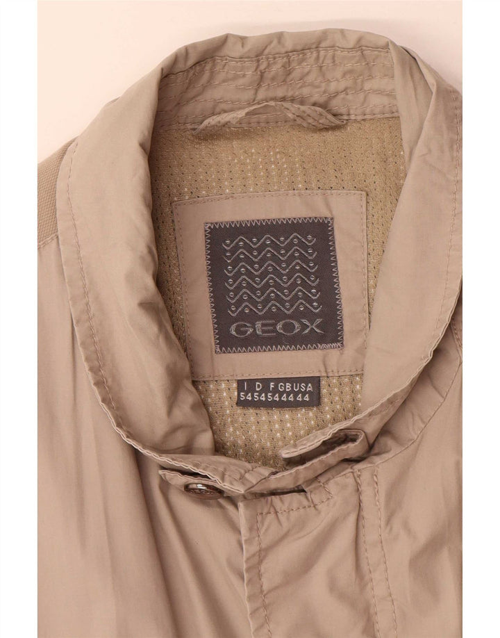 Geox Herren Utility-Jacke UK 44 2XL Graue Baumwolle