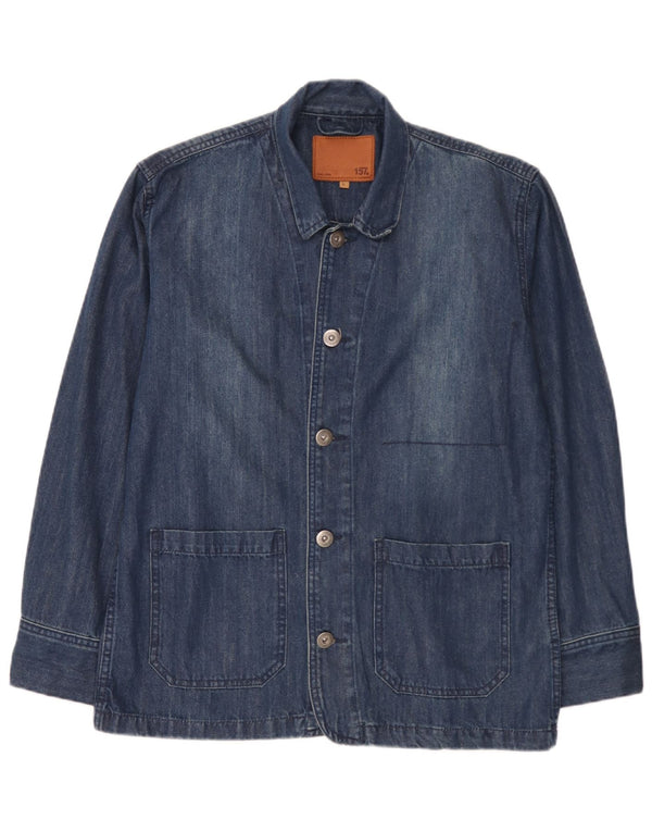 Lager 157 Herren-Jeans-Blazer mit 5 Knöpfen, UK 40, Größe L, Blau, Baumwolle
