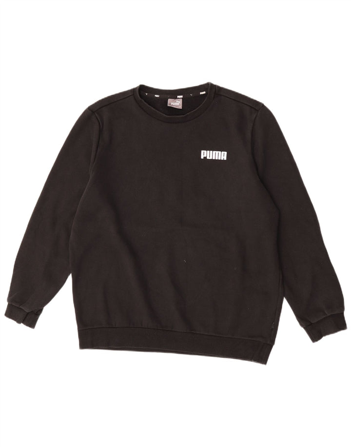 Puma Herren Sweatshirt Pullover Large Schwarz Baumwolle
