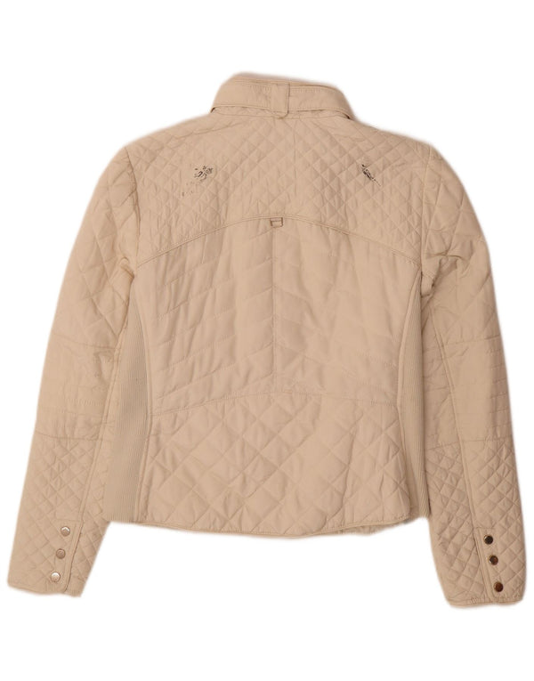 Zara Damen Steppjacke UK 16 Large Beige Polyester