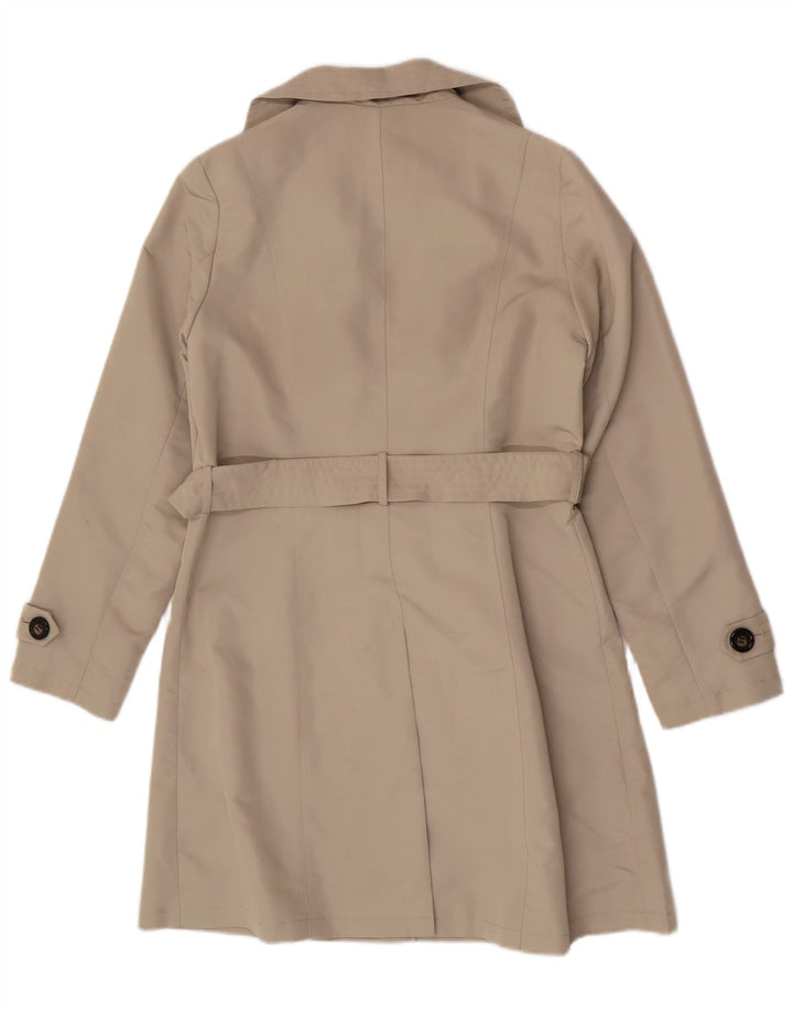 Marks & Spencer Damen Trenchcoat UK 12 Medium Beige Polyester Classic