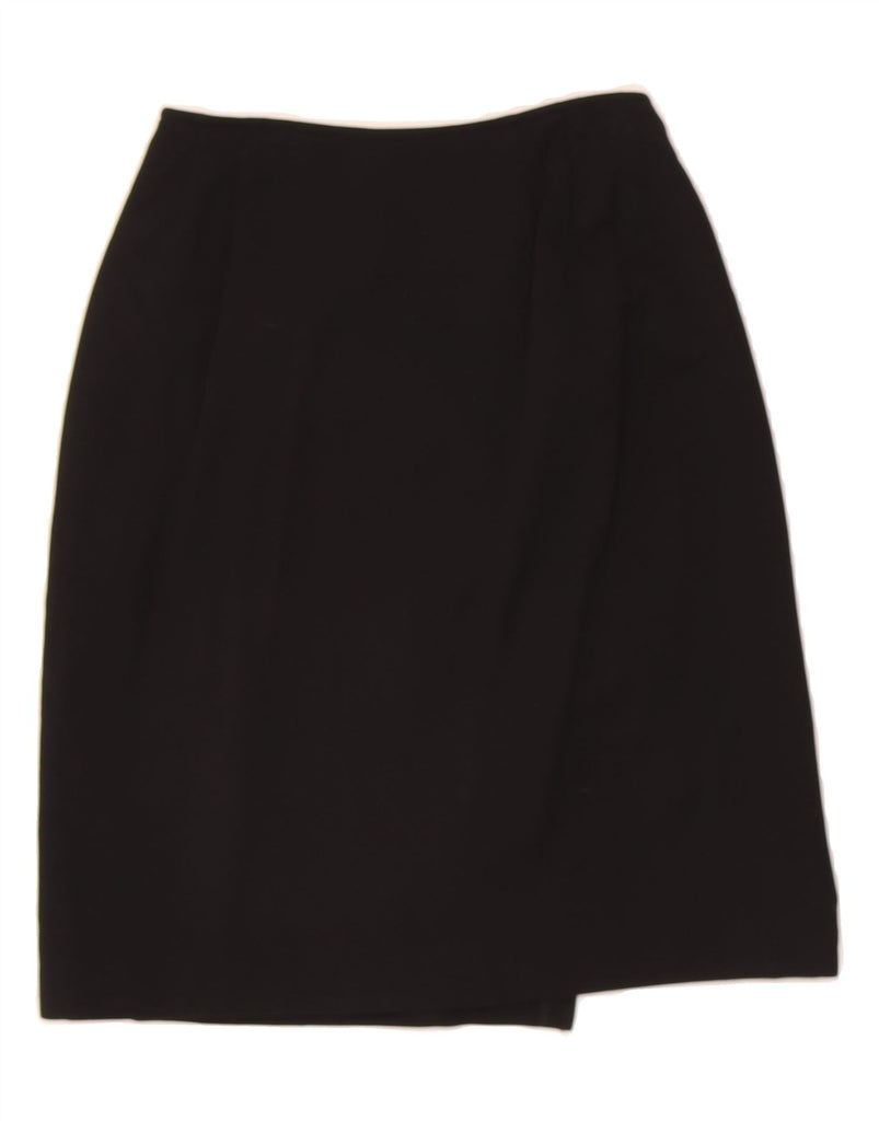 SALVATORE FERRAGAMO Womens Wrap Skirt US 4 Small W24 Black Nylon Vintage Salvatore Ferragamo and Second-Hand Salvatore Ferragamo from Messina Hembry 