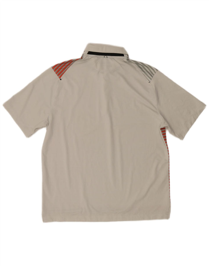Nike Herren Dri Fit Poloshirt Mittelgrau gestreift