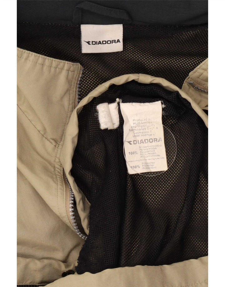 Diadora Herren Regenjacke UK 38 Medium Khaki Polyamid