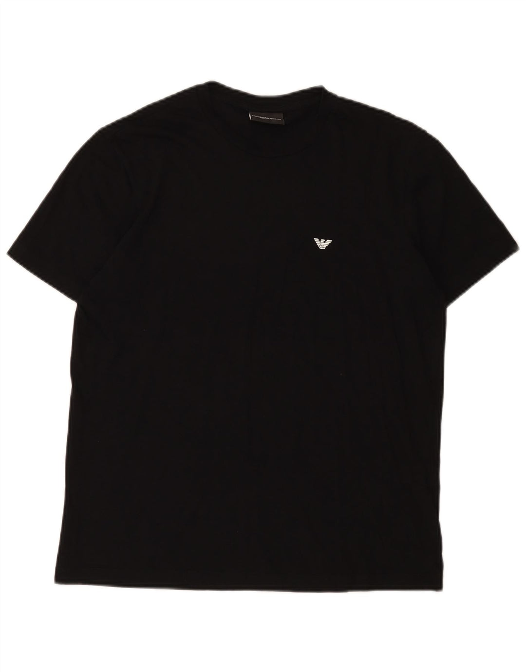 Emporio Armani Herren T-Shirt Top Medium Schwarz Baumwolle