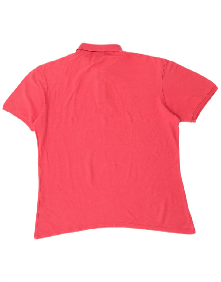 Fila Herren-Poloshirt, groß, rosa, Baumwolle