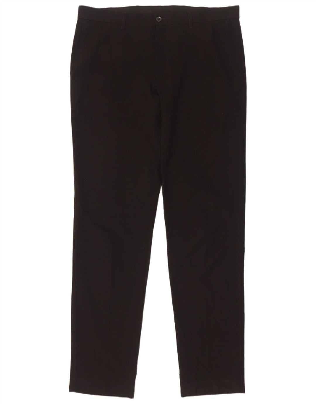 Marks & Spencer Herren Slim Chinohose W34 L33 Schwarz Polyester