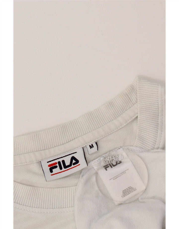 Fila Herren-T-Shirt mit Grafik, mittelweiße Baumwolle