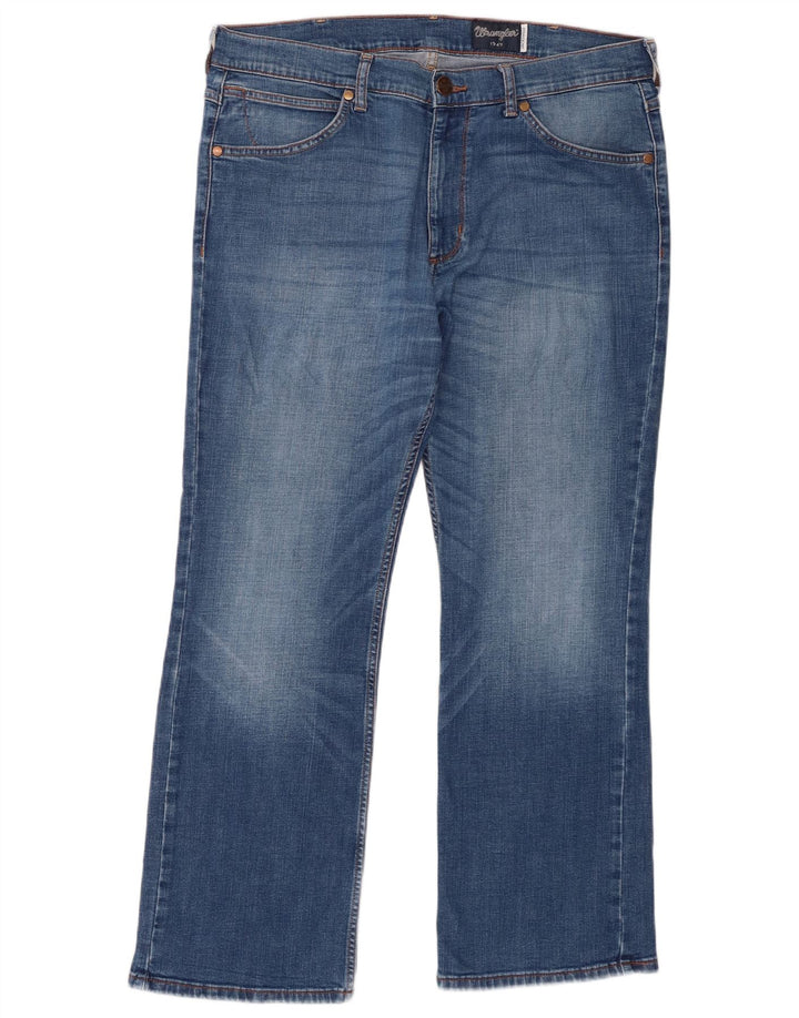 Wrangler Herren Jacksville Bootcut Jeans W36 L30 Blaue Baumwolle