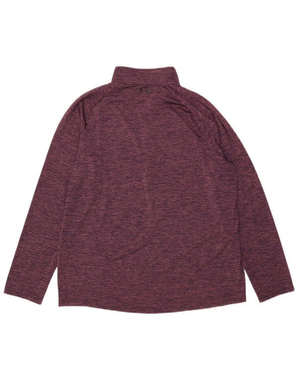 Under Armour Damen-Pullover-Trainingsanzugoberteil mit Reißverschluss, UK 18, XL, Lila meliert