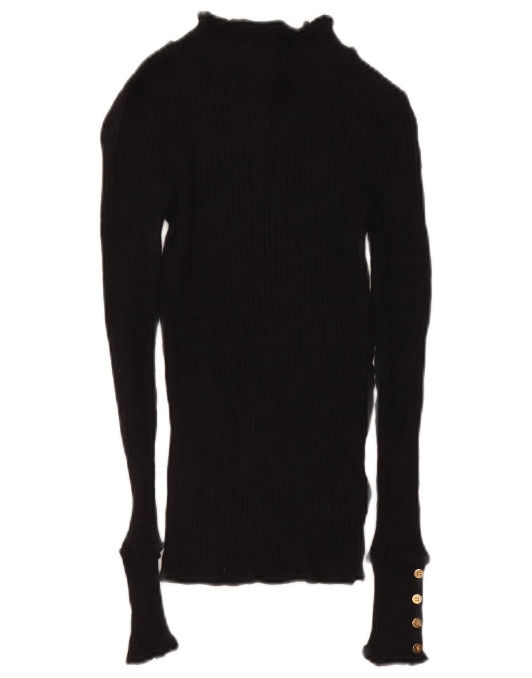 Topshop Damen-Pullover mit Rollkragen, Gr. 8, Schwarz, Viskose
