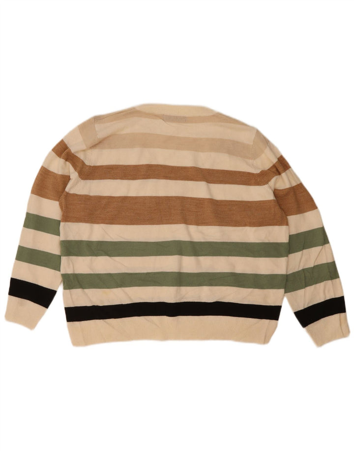 Marks & Spencer Damen-Pullover mit V-Ausschnitt, UK 16, Größe L, mehrfarbig