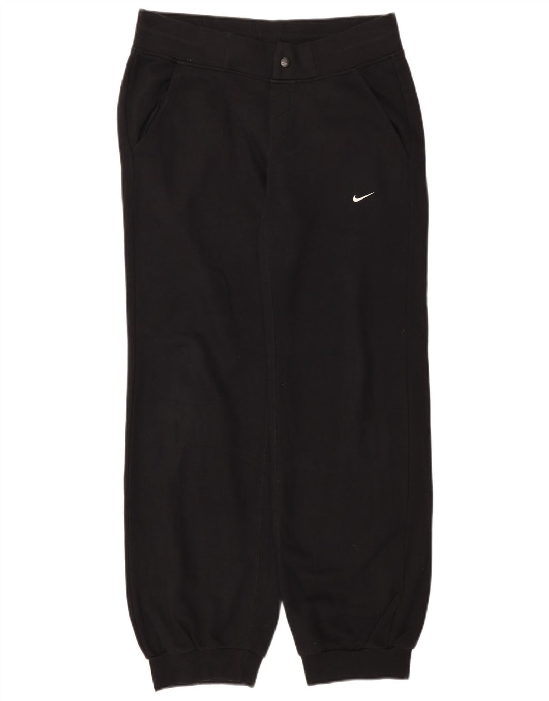 Nike Damen Trainingshose Jogger UK 10 Small Schwarz Baumwolle