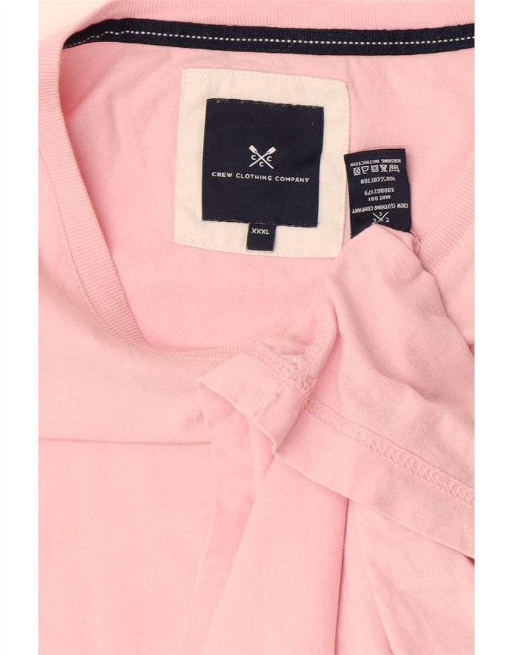 Crew Clothing Herren T-Shirt Top 3XL Rosa Baumwolle