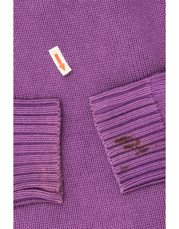 Zara Herren-Pullover mit V-Ausschnitt, Größe L, Lila