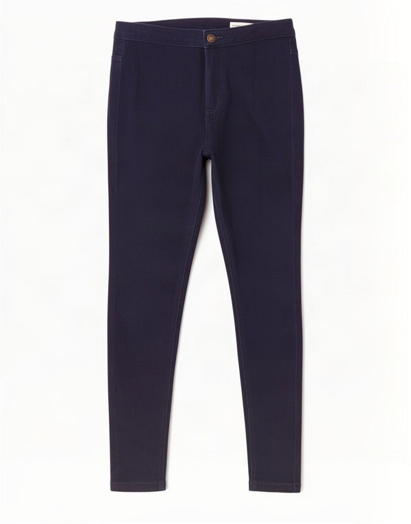Superdry Damen Super Skinny Jeans UK 12 Medium W28 L26 Marineblau Baumwolle