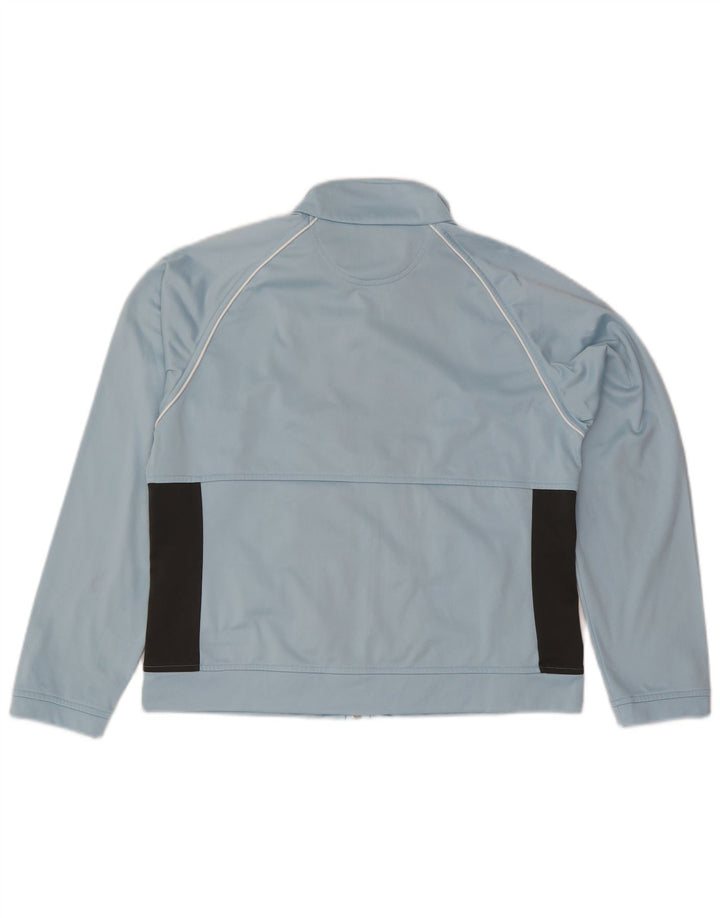 Champion Damen-Trainingsanzug-Top-Jacke, UK 16, Größe L, blau, Colourblock-Polyester