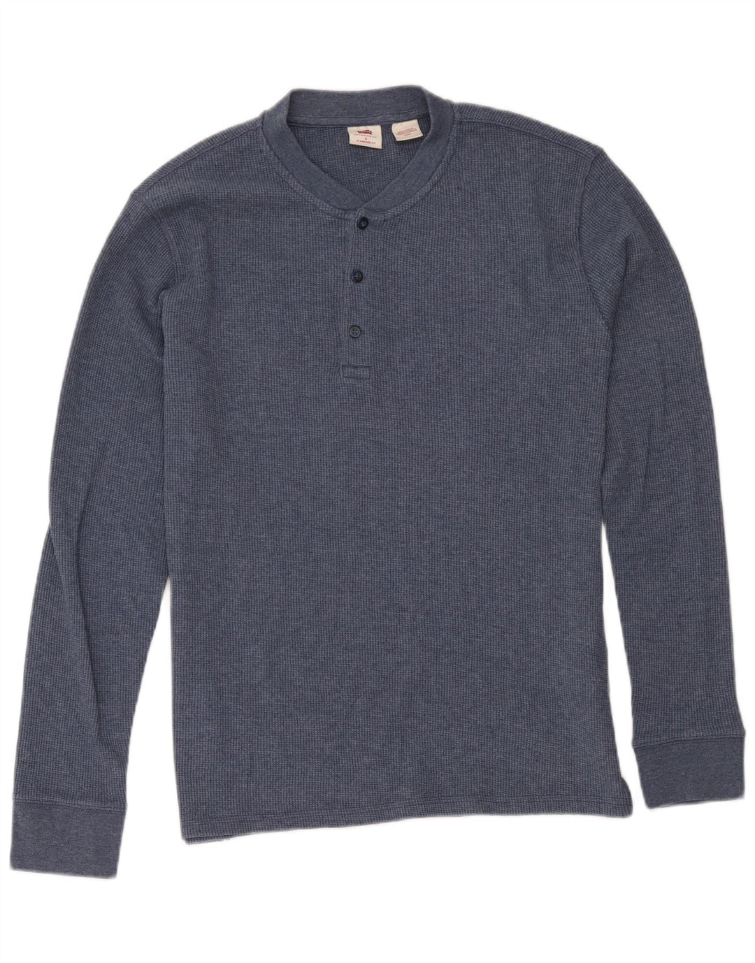 Levi's Herren-Oberteil mit Standard-Passform, langärmelig, mittelmarineblau, Baumwolle