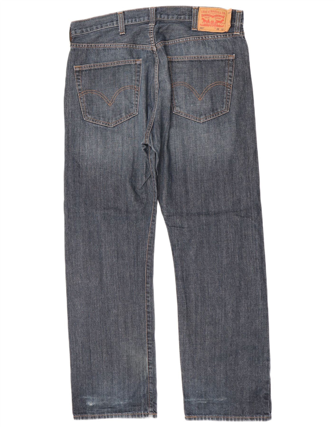 Levi's Herren 501 Straight Jeans W38 L32 Blaue Baumwolle