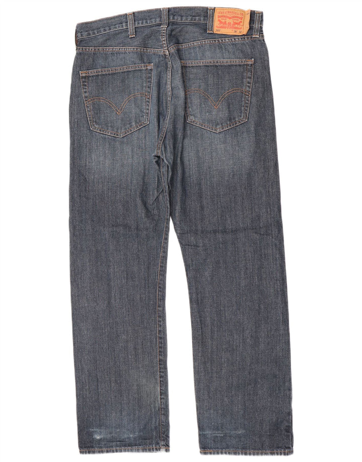 Levi's Herren 501 Straight Jeans W38 L32 Blaue Baumwolle