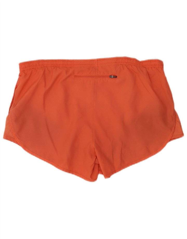 Nike Damen Dri Fit Sport Shorts UK 14 Mittelorange Polyester