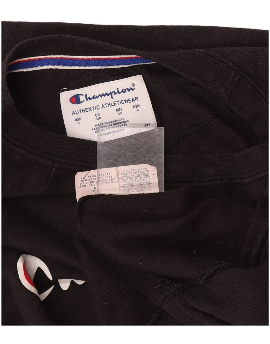 Champion Herren-Sweatshirt mit Grafik, Größe S, Schwarz, Polyester