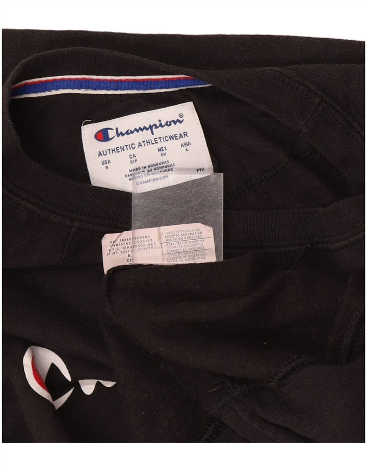 Champion Herren-Sweatshirt mit Grafik, Größe S, Schwarz, Polyester