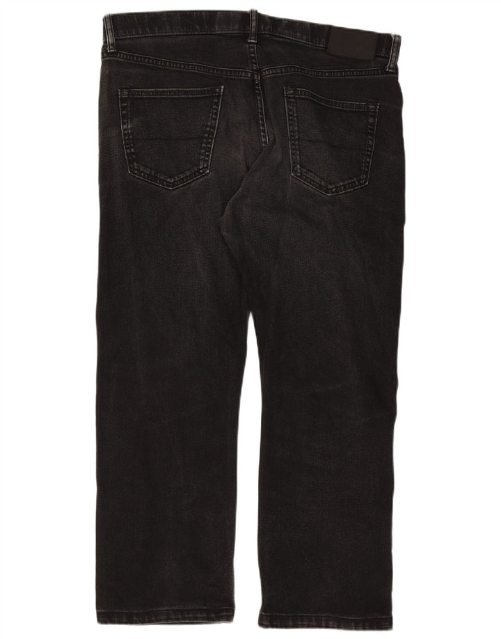 Marks & Spencer Herren Straight Jeans W36 L27 Schwarze Baumwolle