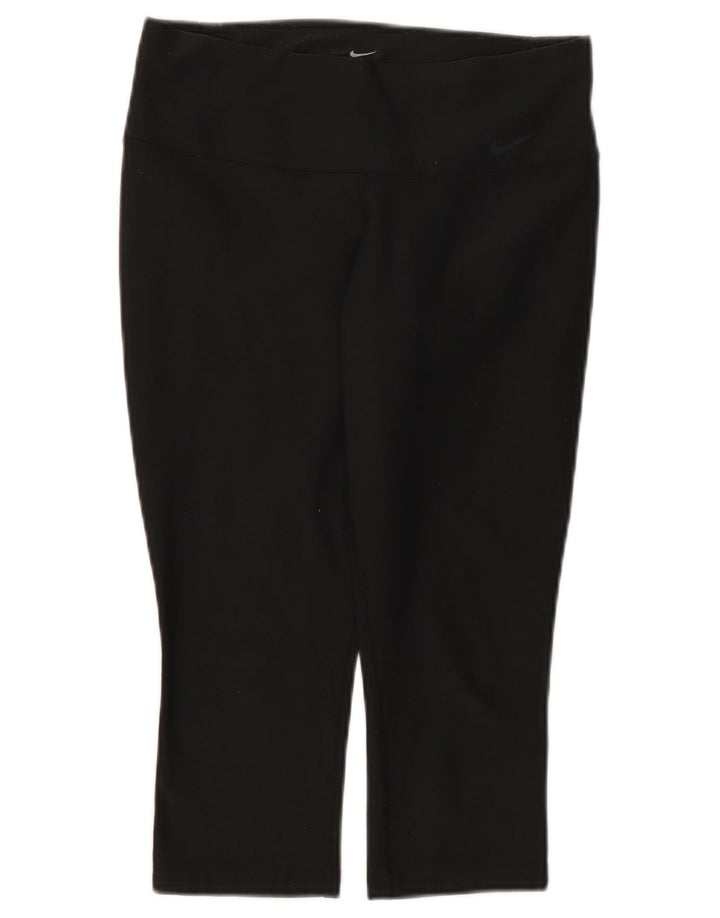 Nike Damen Dri Fit Capri-Leggings, Größe S, Größe S, Schwarz, Polyester