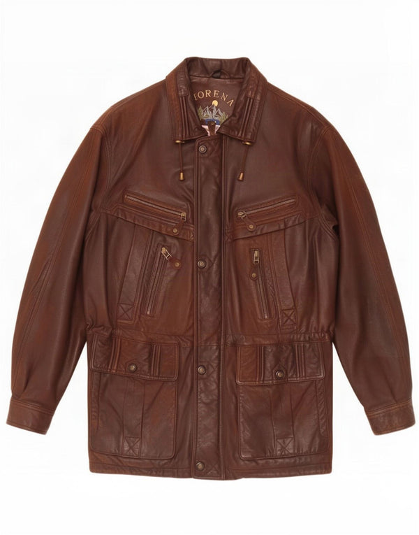 Morena Herren Lederjacke IT 52 XL Braun
