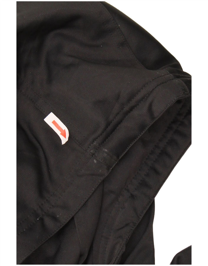 ADIDAS Damen-Trainingsanzug, übergroß, mit Kapuze, Top-Jacke, UK 14, Größe L, Schwarz