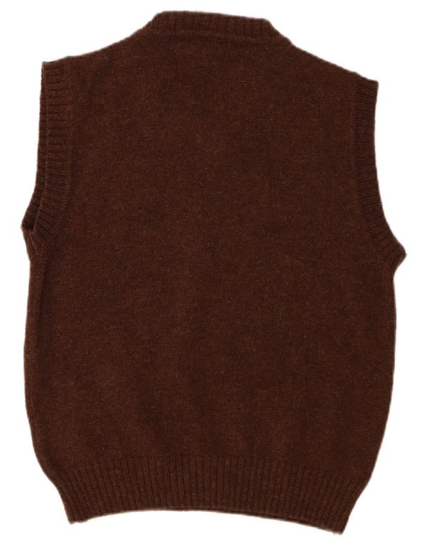 Burberry Damen Weste Tank Top IT 44 Mittelbraune Wolle