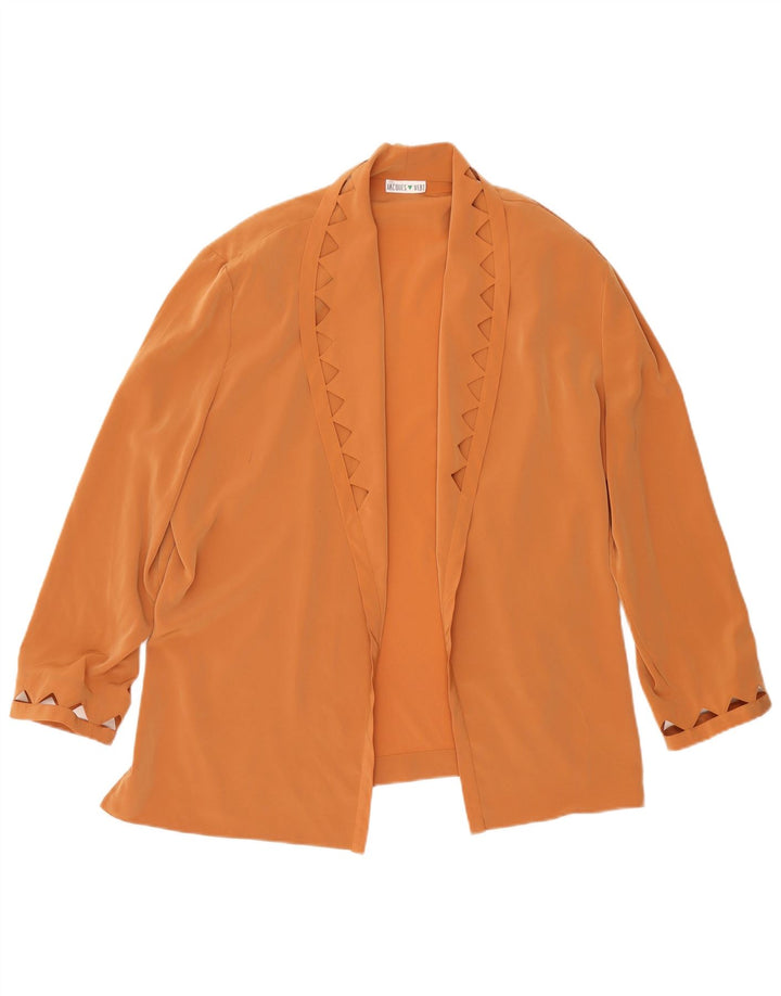 JACQUES VERT Damen-Strickjacke in Übergröße, Gr. 40, Größe L, Orange, Polyester