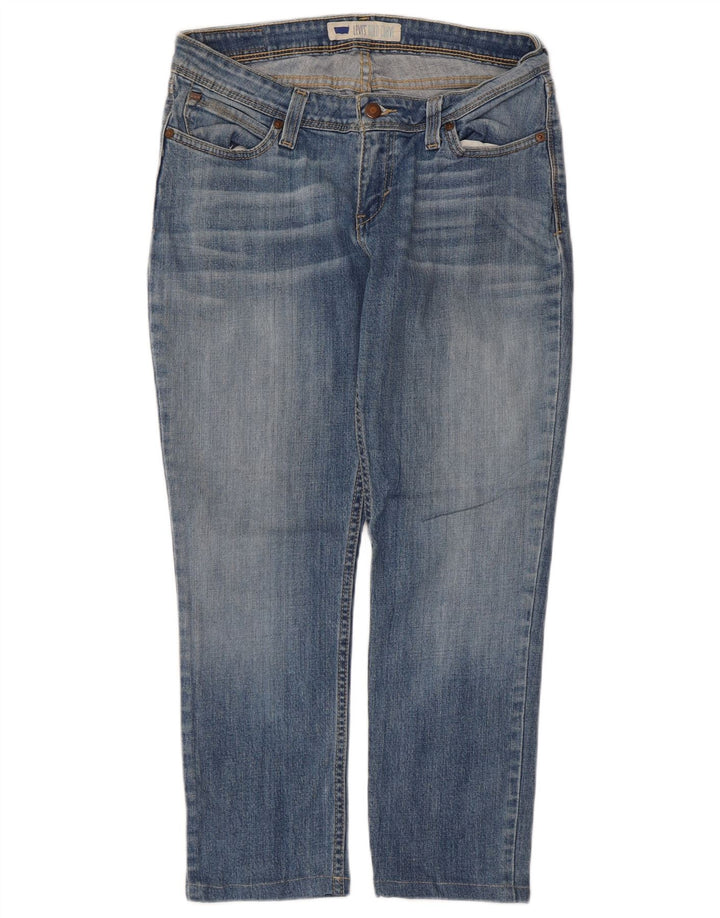 Levi's Damen Bold Curve Cropped Jeans W32 L24 Blaue Baumwolle