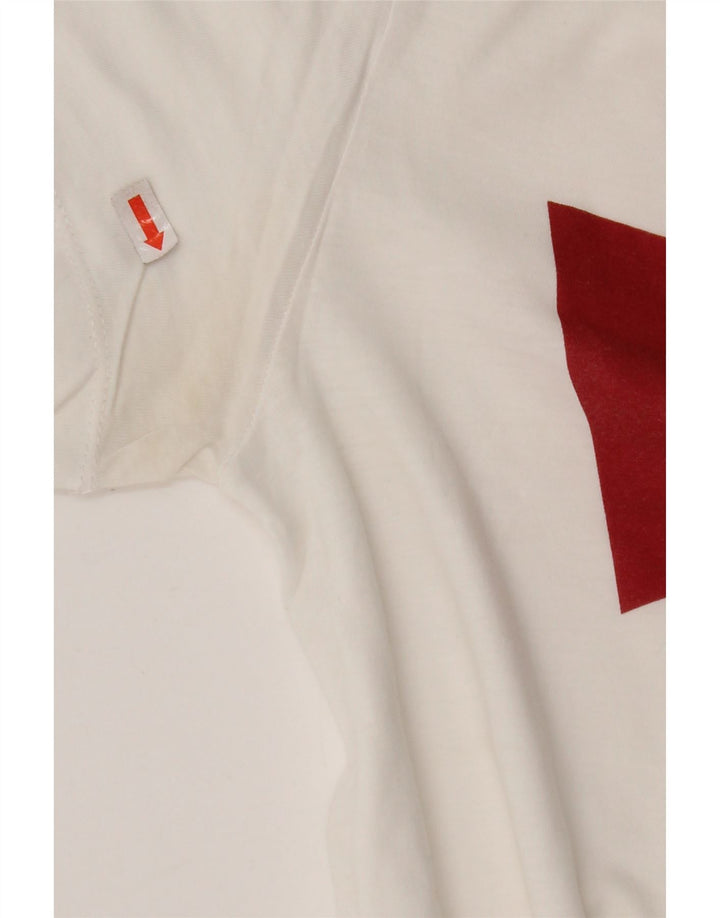 LEVI'S Damen-T-Shirt mit Grafik, UK 10, Größe S, Weiß