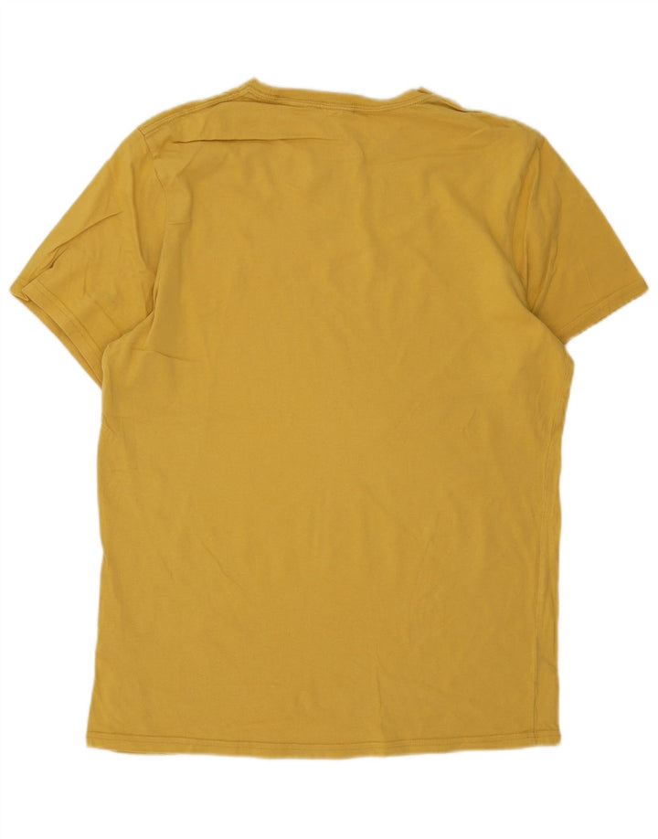 Jack Wills Herren-T-Shirt mit klassischer Passform aus mittelgelber Baumwolle