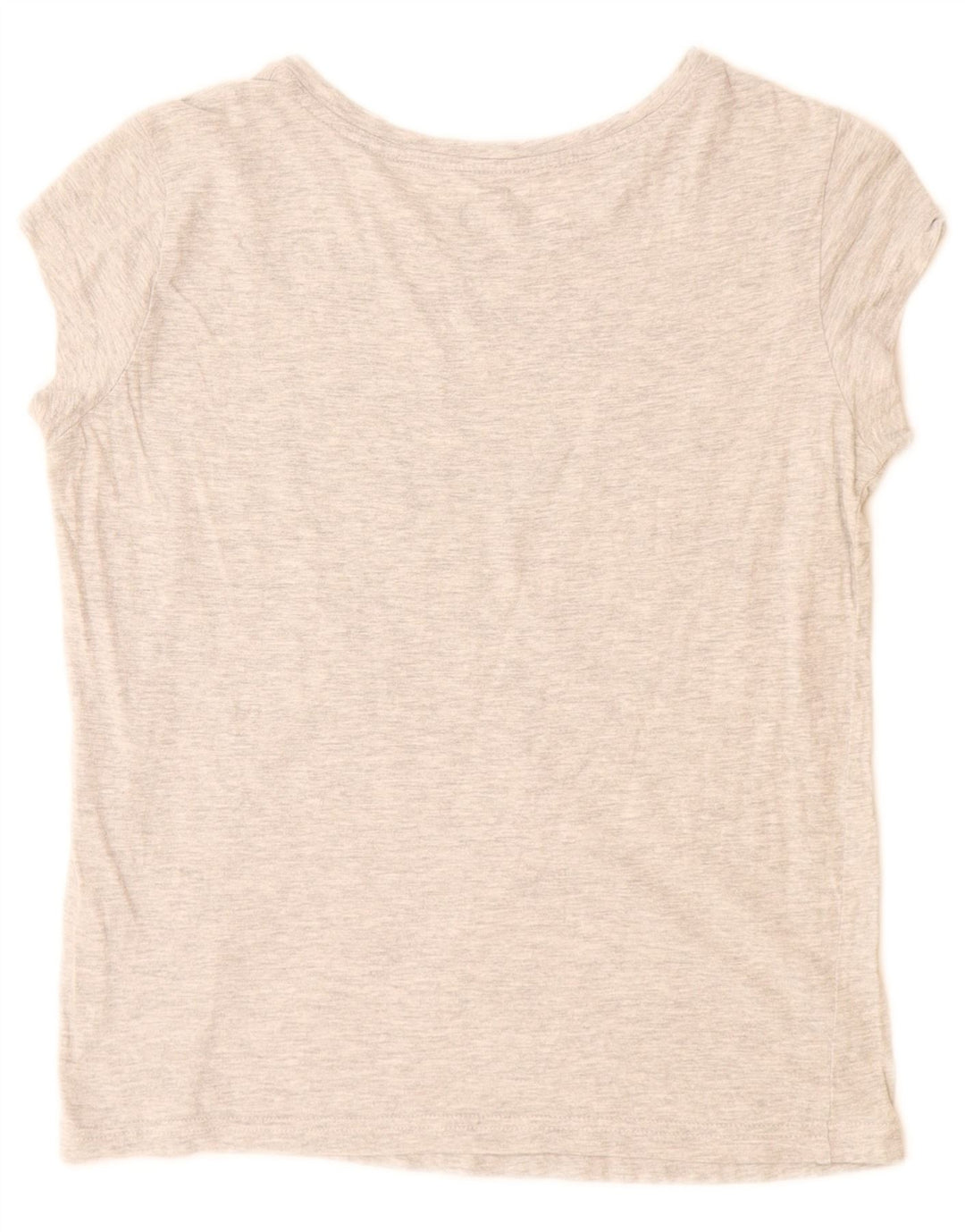 MUSTANG Damen Grafik-T-Shirt-Oberteil UK 6 XS Grau meliert