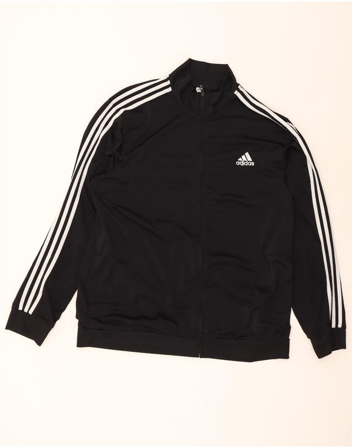 Adidas Herren Trainingsanzug Top Jacke UK 52/54 XL Schwarz Polyester