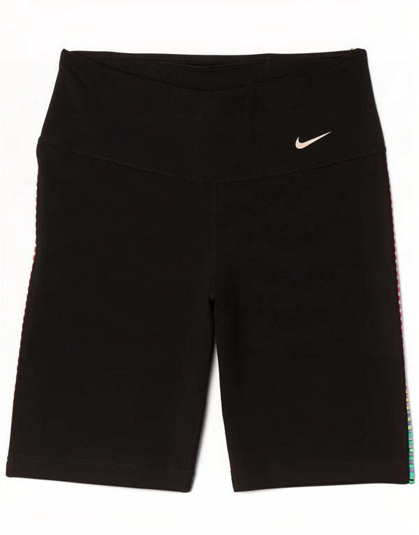 Nike Damen Dri Fit Sport Shorts UK 10 Small Schwarz Polyester