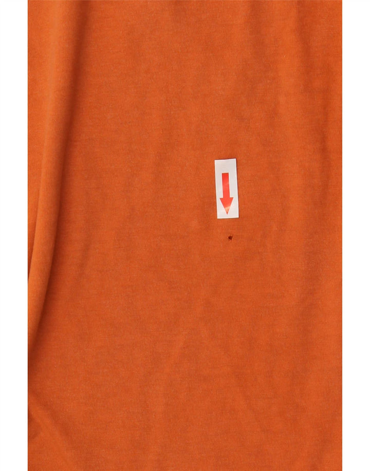 Champion Herren T-Shirt Top Large Orange Baumwolle