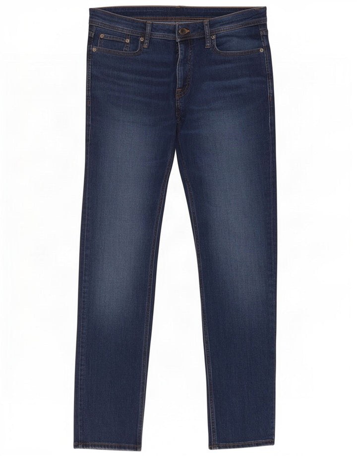 Jack & Jones Herren GLENN Slim Jeans W32 L30 Marineblau Baumwolle
